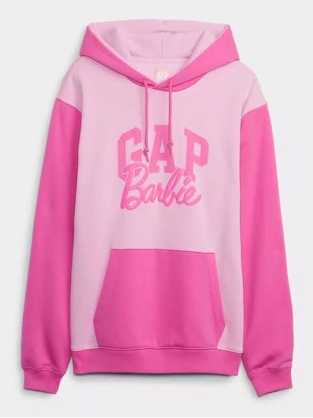 GAP x Barbie Pink Two-Tone Barbie Logo Hoodie XL